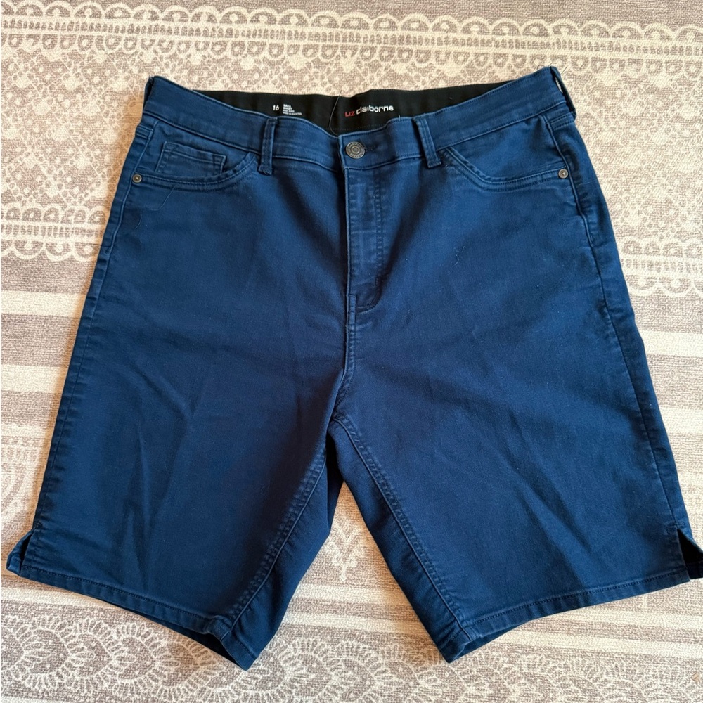 Liz Claiborne Women’s Navy Jean Shorts
